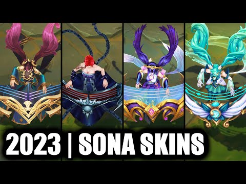 ALL SONA SKINS SPOTLIGHT 2023 | League of Legends