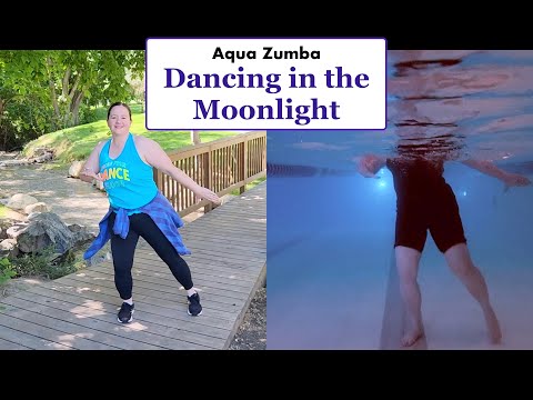 Aqua Zumba "Dancing in the Moonlight" ZIN 117 (Split Screen)
