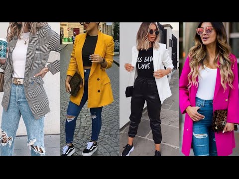 MODA 2021-2022 MUJER CÓMO COMBINAR BLAZER OUTFITS EN TENDENCIA LOOKS Y COMBINACIONES MUJER 2021/22