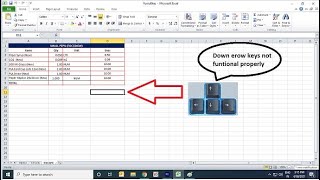 How To Fix Arrow Keys Not Working In Excel file.