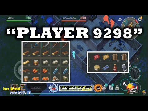 "PLAYER 9298" w/ small box to block - Last Day On Earth: Survival