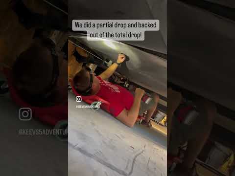 Have you done this to your RV? Dropping the underbelly…#rvmaintenance #rvtech #rvupgrades