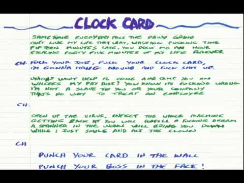 Rotten Agenda   Clock Card song for Oddo practice with Jess on drums 2008ish