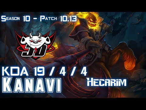JDG Kanavi HECARIM vs EKKO Jungle - Patch 10.13 KR Ranked