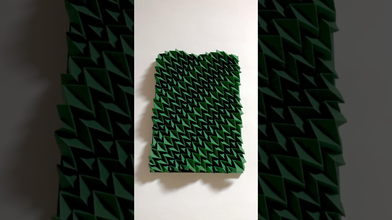 Origami; Illusion - green(ASMR)