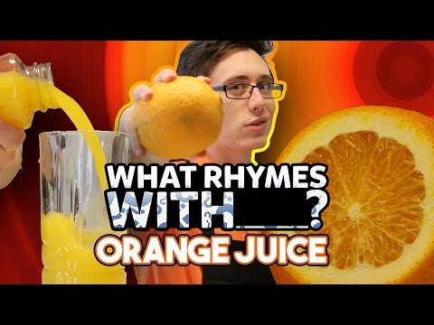 What Rhymes With: ORANGE JUICE? Rap Challenge!
