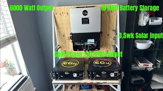 Full Build Solar Power System 48 volt!     Eg4 6000xp, EG4 LL Battieres