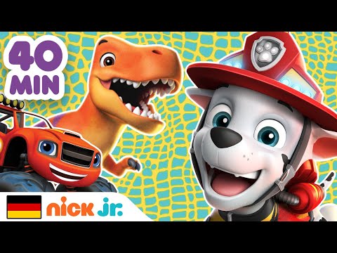 Blaze & PAW Patrol | 40 MINUTEN der coolsten Dino-Rettungen mit Blaze und der PAW Patrol! | Nick Jr.