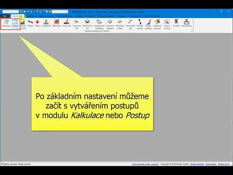 TPV výpočty 10 - rychlý úvod do vytváření postupů a kalkulací