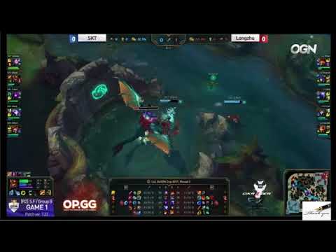 [Kespa Cup 2017] SKT vs Longzhu Game 1 highlight - Longzhu Peanut tuyên bố Blank tuổi Lol