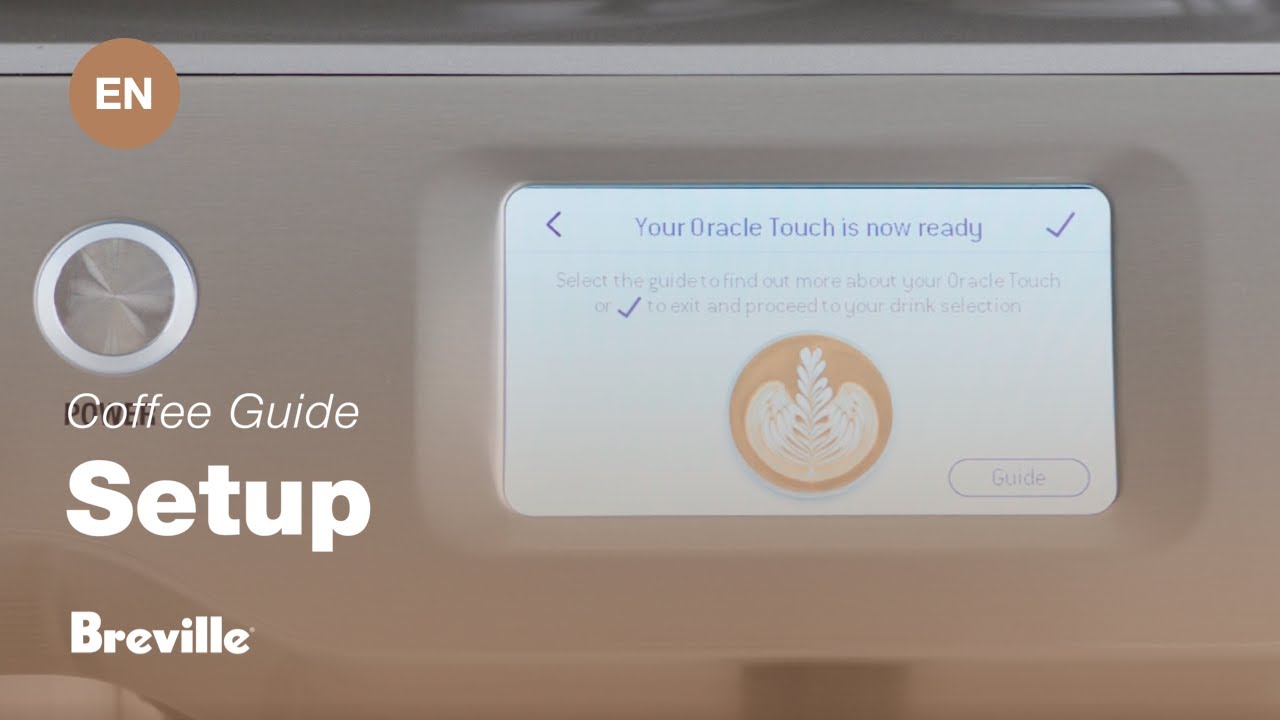 Breville coffee guide tutorial - How to use the interface