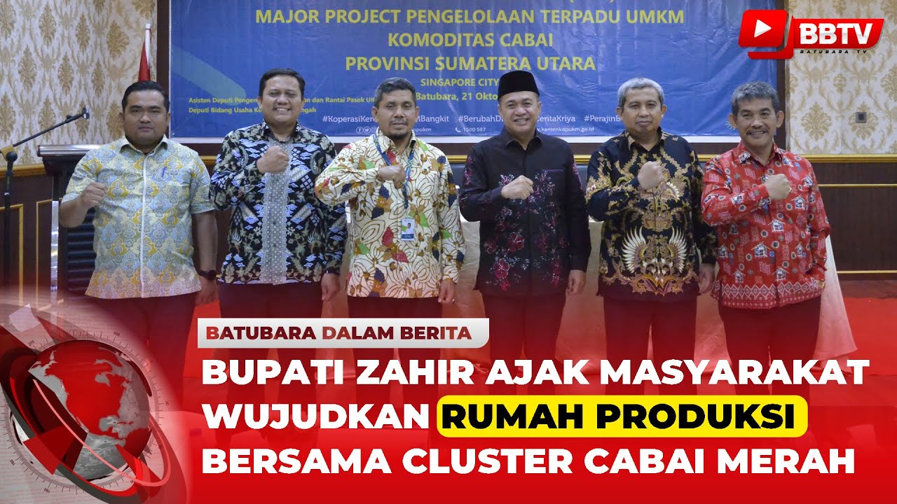 BUPATI ZAHIR AJAK MASYARAKAT WUJUDKAN RUMAH PRODUKSI BERSAMA CLUSTER CABAI MERAH