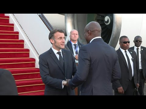 Emmanuel Macron welcomed in Libreville by Gabon president | AFP