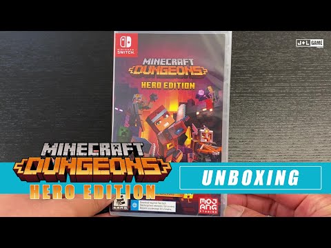 Unboxing Minecraft Dungeons Hero Edition - Nintendo Switch
