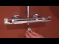 Видео о товаре: Душевая стойка Hansgrohe Croma 220 Showerpipe 27223000 с термостатом