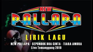 Download lagu [ LIRIK ] - SEPONDOK DUA CINTA-NEW PALLAPA-TIARA AMORA-TEMANGGUNG 2019 mp3