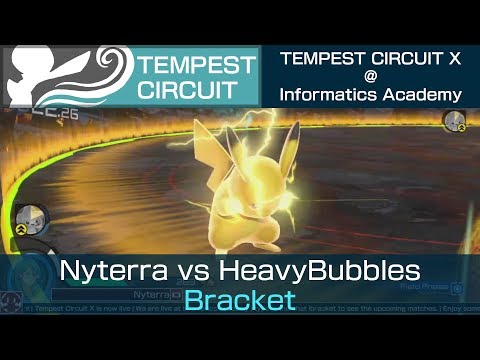 Tempest Circuit X - Pokkén DX Bracket: Nyterra (Aegislash, Lucario) vs. HeavyBubbles (Pikachu)