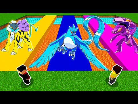 NÃO ESCOLHA A PONTE DE LENDÁRIO ERRADA NO MINECRAFT (Pokémon)
