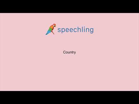 How to say "Country" in Korean