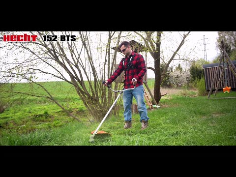 HECHT benzininė žoliapjovė krūmapjovė 152BTS, 1.46kW video