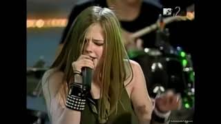 AVRIL LAVIGNE - Losing Grip | 2K Quad HD AI Remaster |  Live @ Rock and Roll hall of Fame (2002)