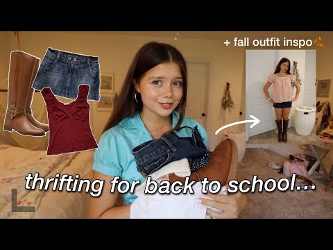 thrifting my DREAM wardrobe for back to school / fall
