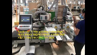 Woodmaster cnc . MÁY PHAY MỘNG 2 đầu Cnc 4 dao làm mộng - khoan đa năng tốt nhất thị trường vn 2020
