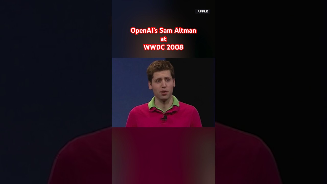 OpenAI's Sam Altman at Apple WWDC 2008