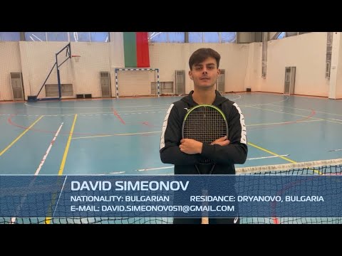 David Simeonov | College Tennis Recruiting Video | Spring 2024