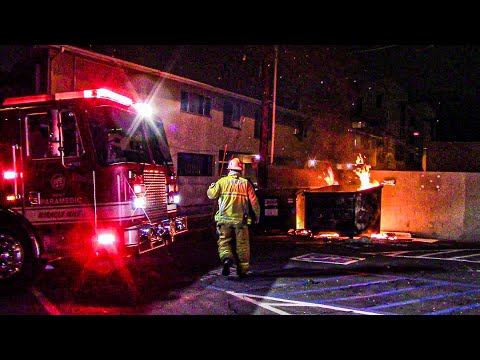 LAFD Engine 61: Dumpster Fire