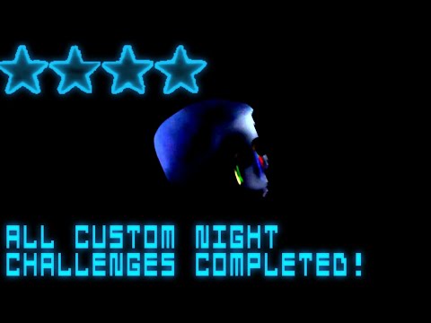 Five Nights at The AGK Studio's: Advanced Gameplay - All Custom Night Challenges Completed!