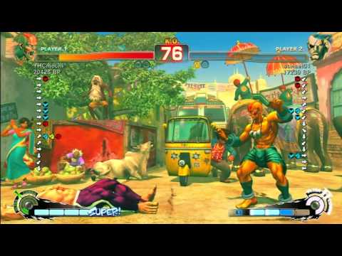 SSF4 Rank Match  YHCmochi (DH)  vs  sunset01 (SA)