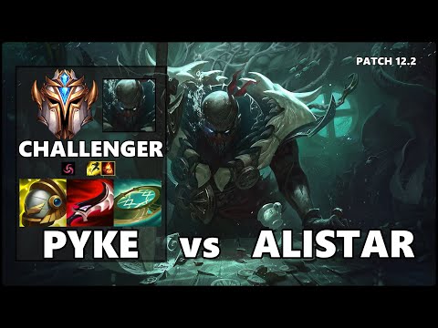 SEASON 12 CHALLENGER Support Gameplay - PYKE vs ALISTAR Patch 12.2