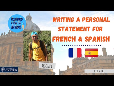 Oxford from the Inside #39: Writing a Personal Statement for French and Spanish
