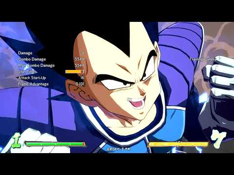 (New Patch) New Base Vegeta Disc Combo loops [DBFZ]