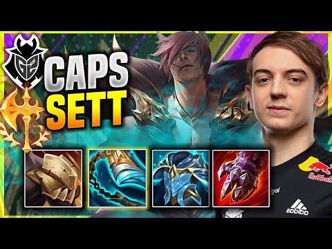 CAPS IS A MONSTER WITH SETT MID! - G2 Caps Plays Sett MID vs Katarina! | Patch 11.14