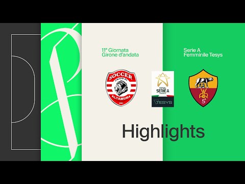 Altamura-Women Roma 1-6 | Goals and highlights | Matchday 11 | Serie A Tesys 2025/2026