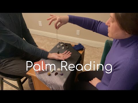 ASMR - Palm Reading and Energy Clearing with Gemstones