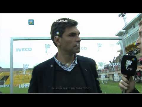 Pellegrino: "Estuvimos más certeros". Olimpo 1 - Estudiantes 2. Fecha 10. Primera División 2014