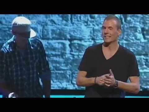 Simon Talbot med hypeman Asmus Brandt - Zulu Comedy Galla 2010