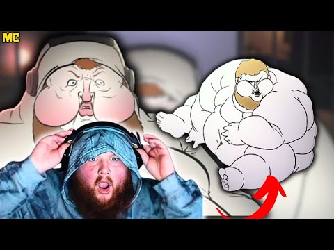 CaseOh Reacts To "Fat Shaming A Streamer" By MeatCanyon🤣🤣  | Caseoh Animation