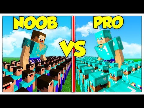 ESERCITO NOOB CONTRO ESERCITO PRO! - Minecraft ITA