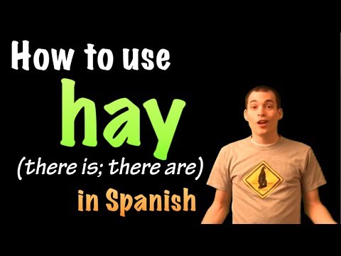 Learn Spanish - hay (there is/there are)