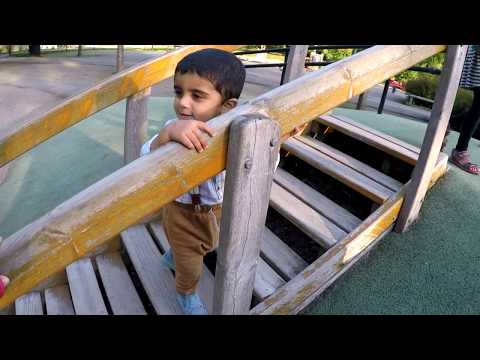 Mamoon is playing/Outdoor playing (Kalhäll playground) (Sweden)