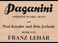 Highlights Aus Der Operette Paganini Von Franz Lehár