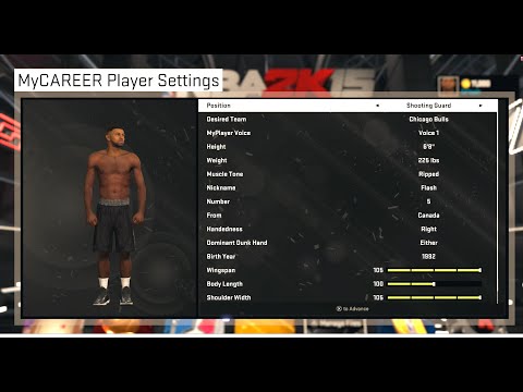 NBA 2K15 PS4 MyCAREER - Creation + Contract