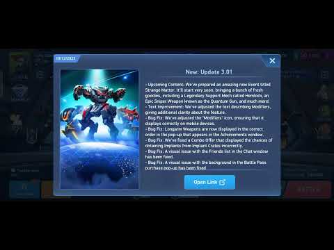 NEW UPDATE HEMLOCK QUANTUM GUN AND STRANGE MATTER ANNOUNCED | MECH ARENA UPDATE