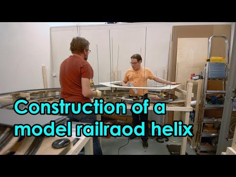 Construction of the second model railroad helix - Time-lapse [Trainroom][4K]