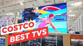 Checking out TVs at Costco Sony Samsung TCL LG