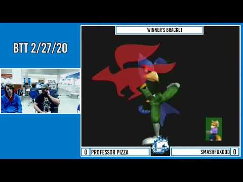 BTT 2/27/20: Professor Pizza (Falco) vs SmashFoxGod (Fox) - Winner's Quarters, SSBM Singles